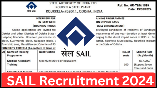 Steel Plant Vacancy 2024