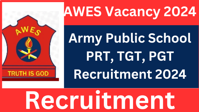 Army Public School PRT TGT and PGT Recruitment 2024