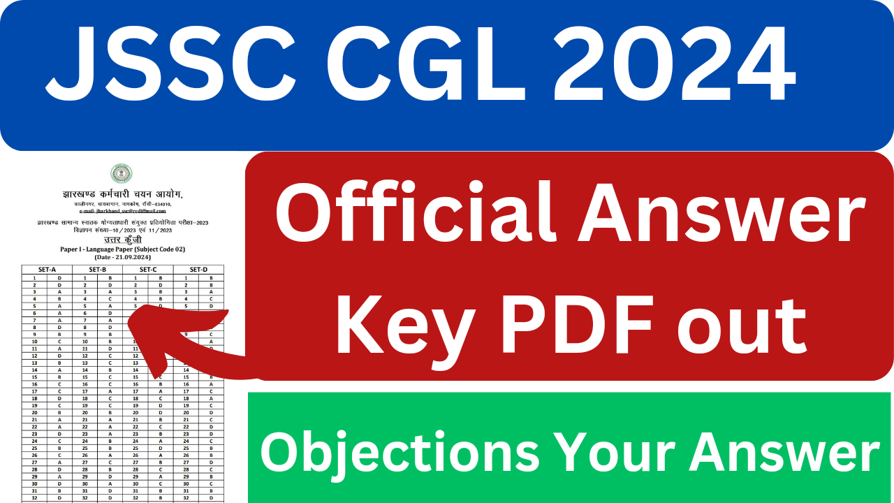 JSSC CGL Official Answer Key