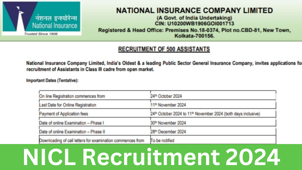 NICL Recruitment 2024