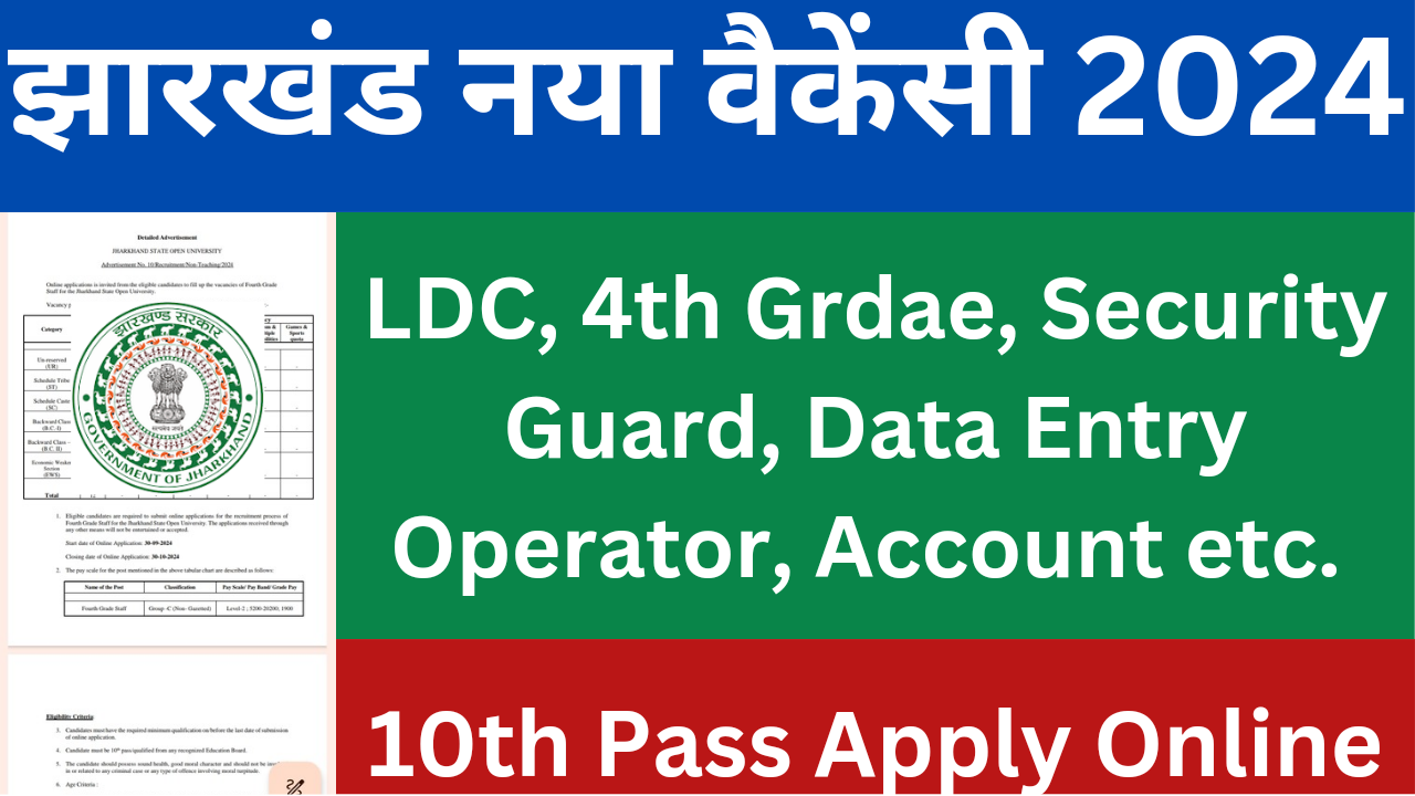 Jharkhand JSOU Recruitment 2024